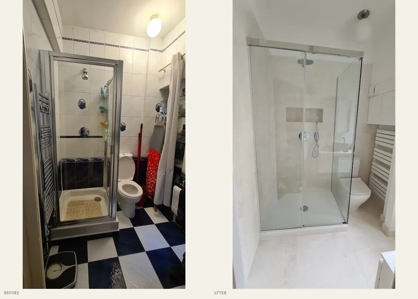 Bathroom — before & after in SW1