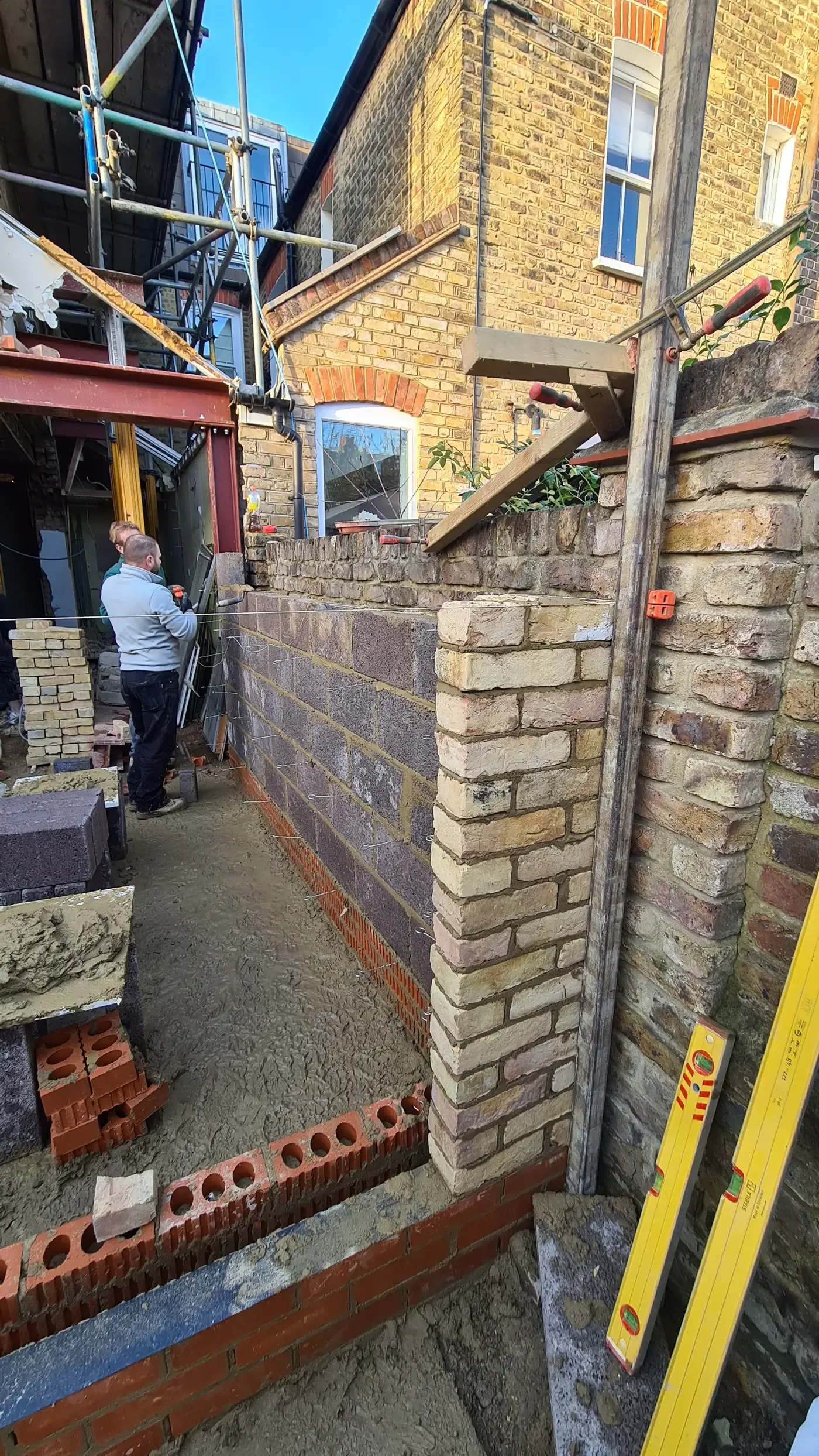 Extension brickwork in SW5