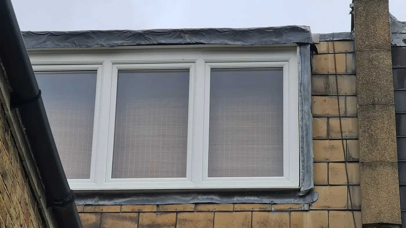 Dormer window before repair in SW6