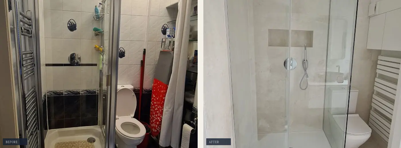 Bathroom — before & after in SW1